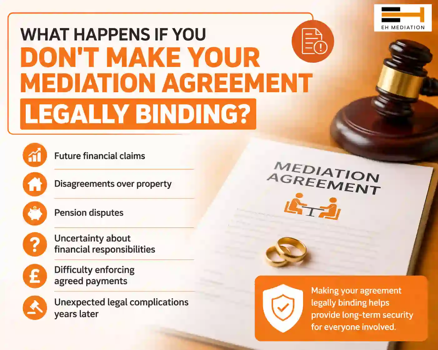 What Happens If You Don't Make Your Mediation Agreement Legally Binding Carnforth?